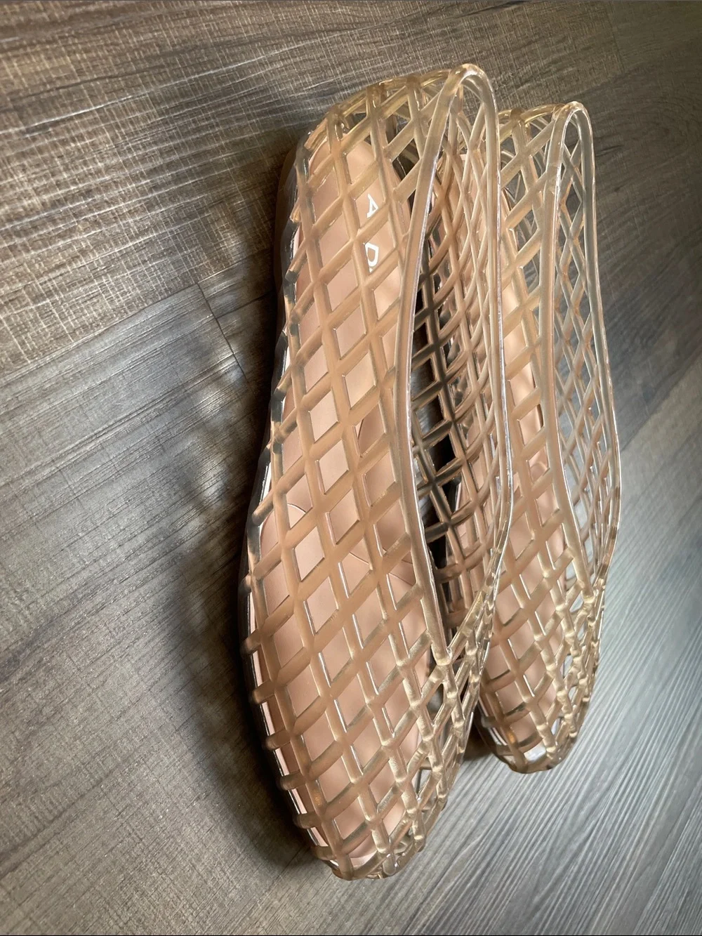 ALDO Nude/Tan Lattice Slip-On Flats - Picture 9 of 9
